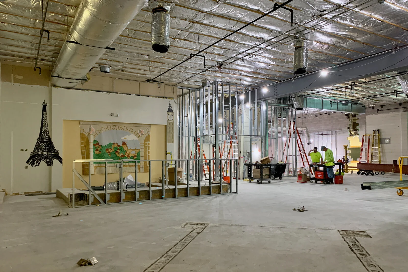 Meadowview School Media Center construction June 2026
