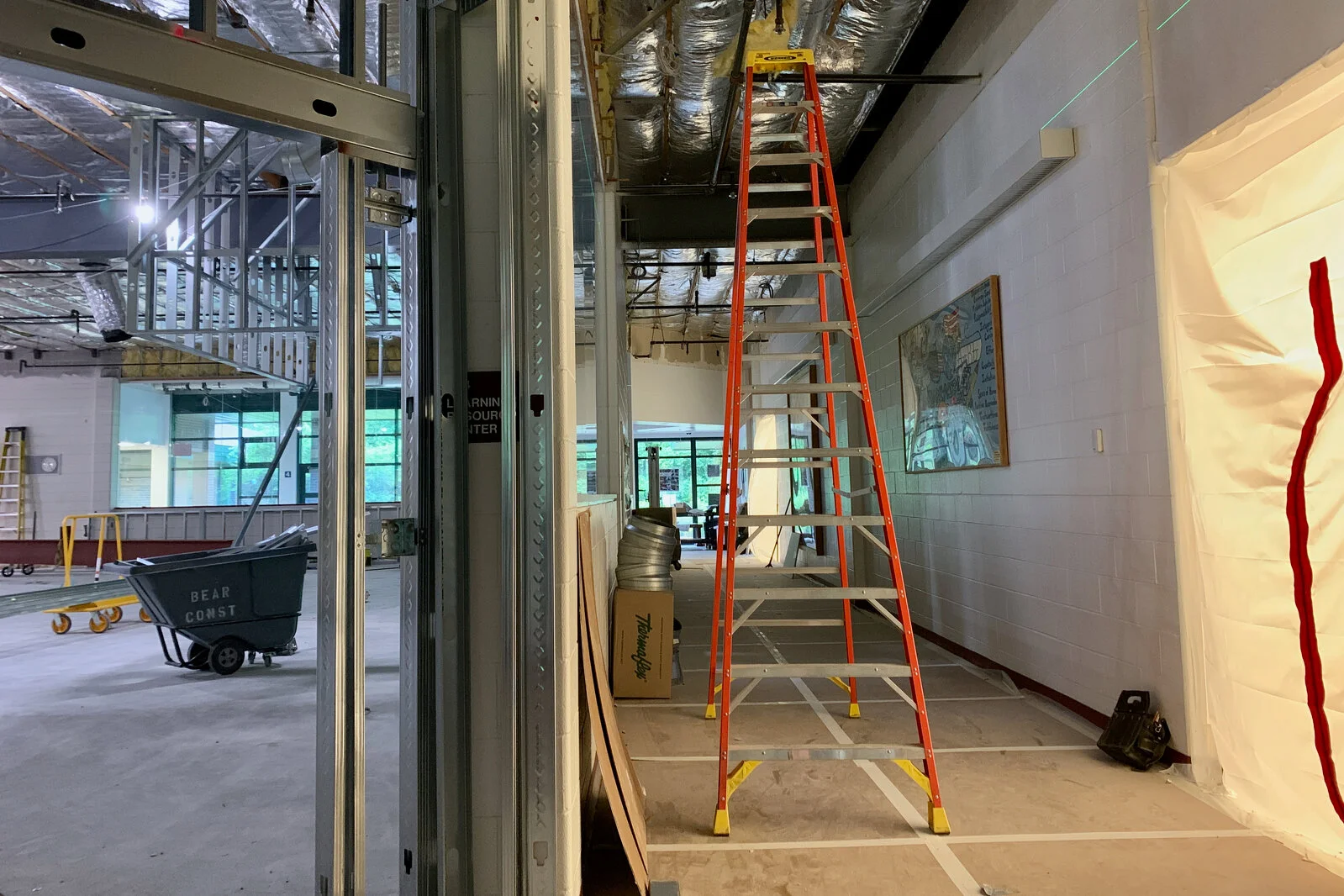 Meadowview School Media Center construction June 2026