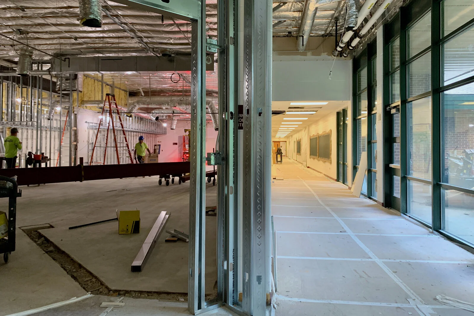 Meadowview School Media Center construction June 2026