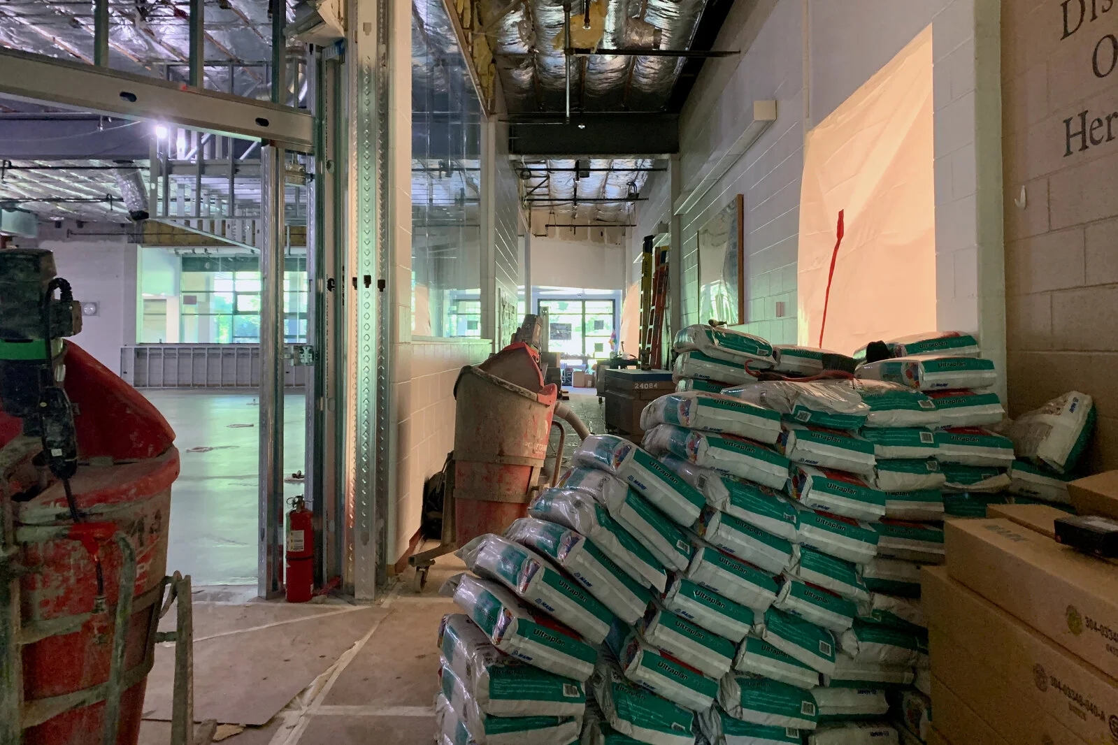 Meadowview School Media Center construction June 2026