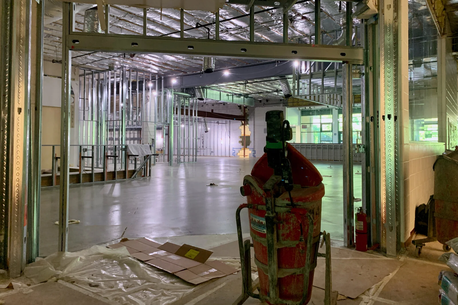 Meadowview School Media Center construction June 2026