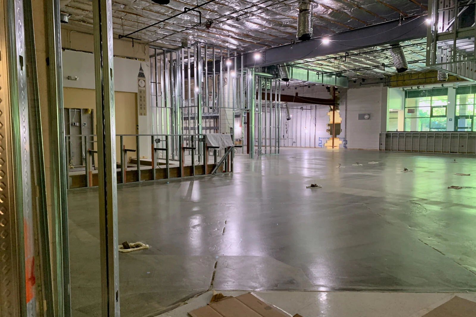 Meadowview School Media Center construction June 2026