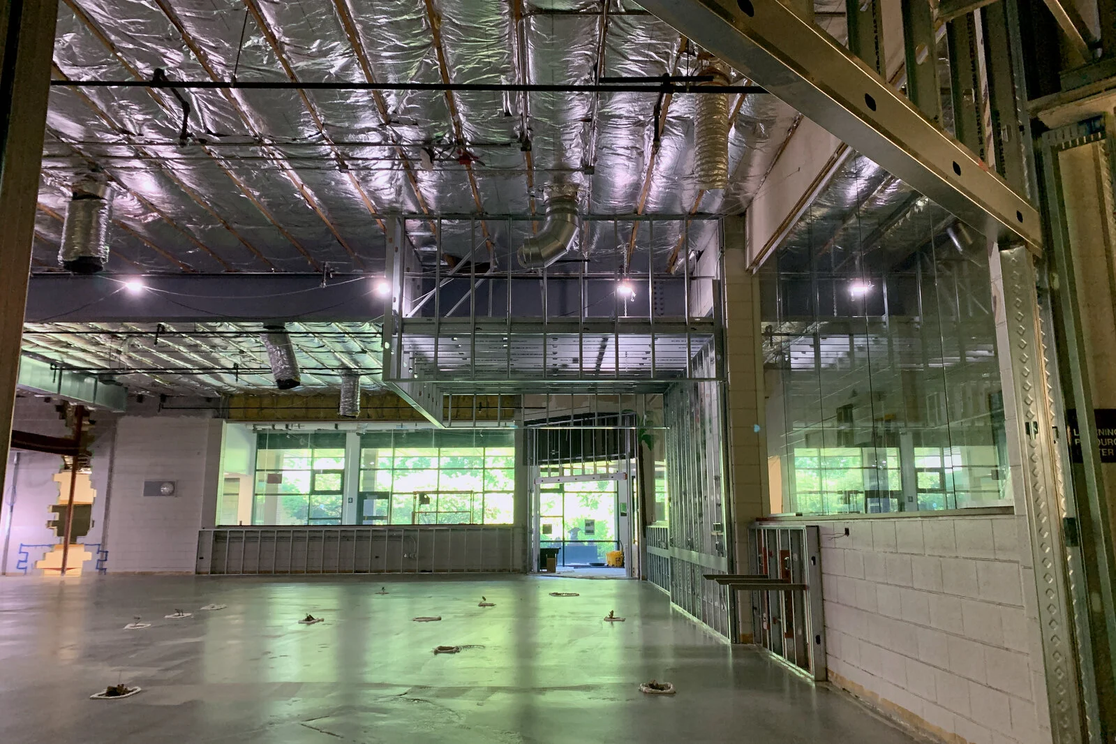 Meadowview School Media Center construction June 2026