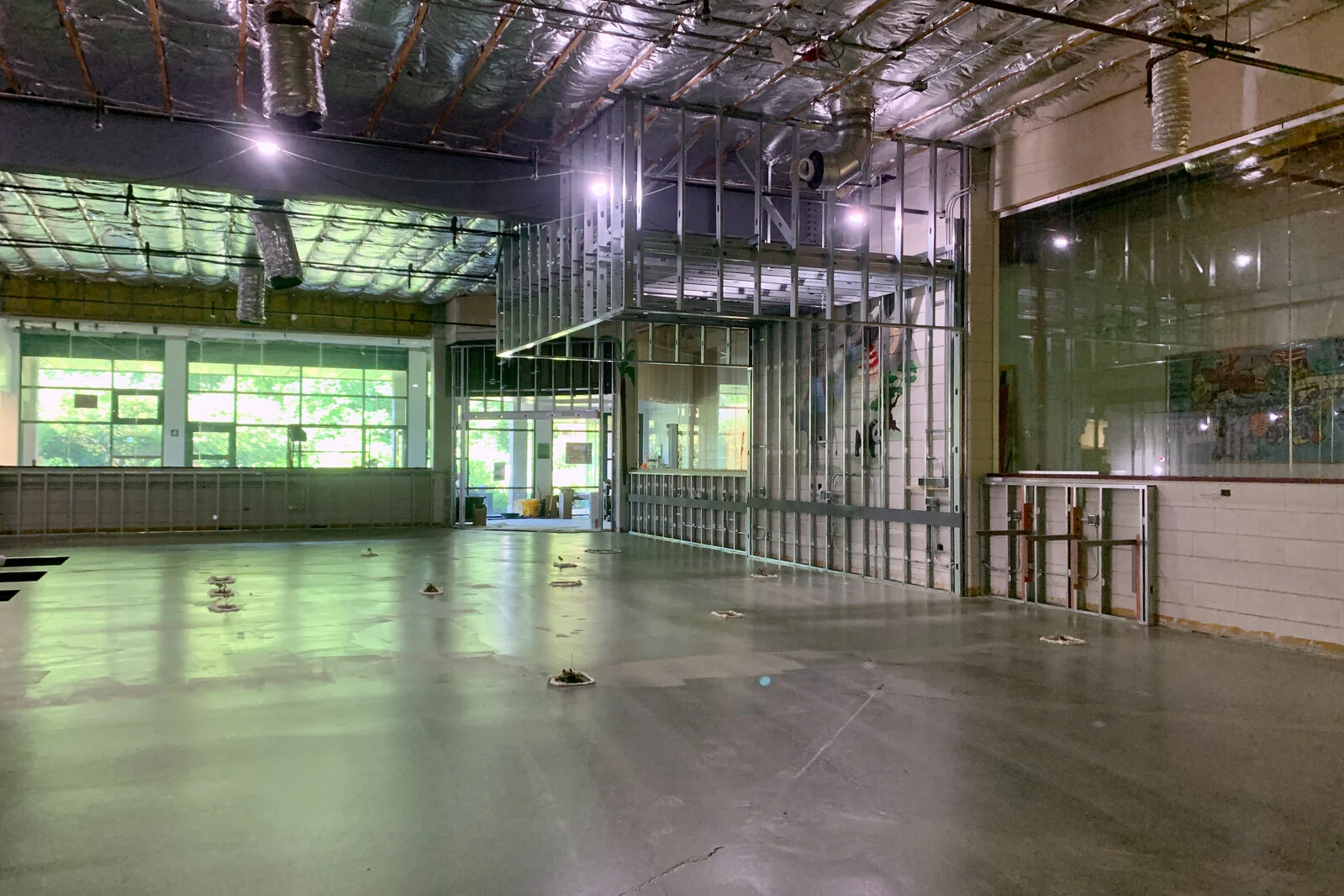Meadowview School Media Center construction June 2026