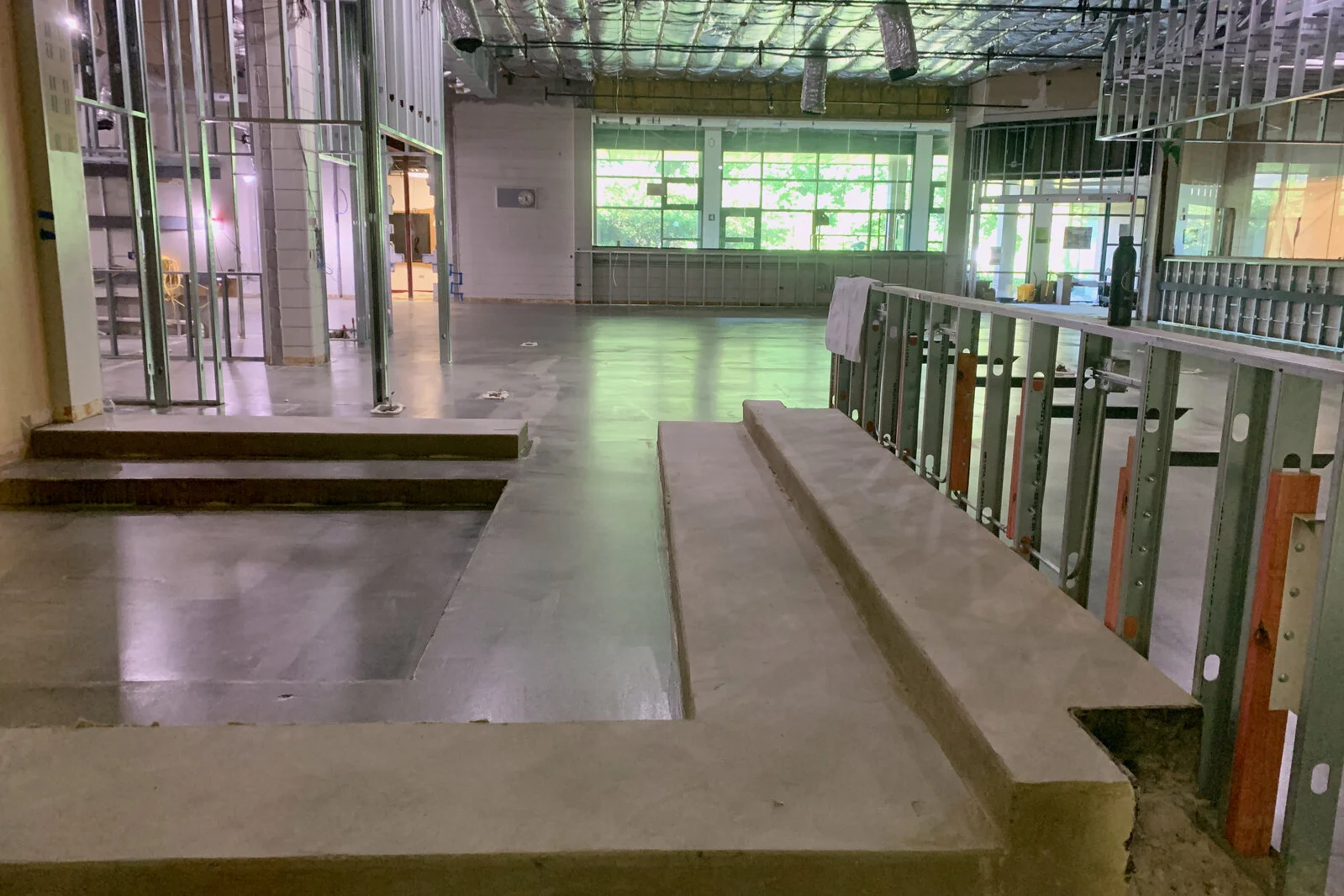 Meadowview School Media Center construction June 2026