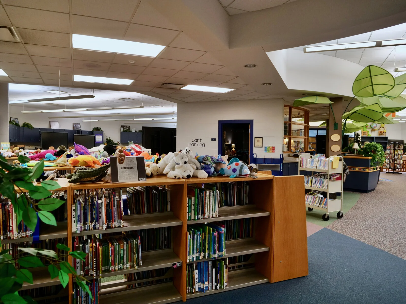 Prairieview School Media Center prior to demolition
