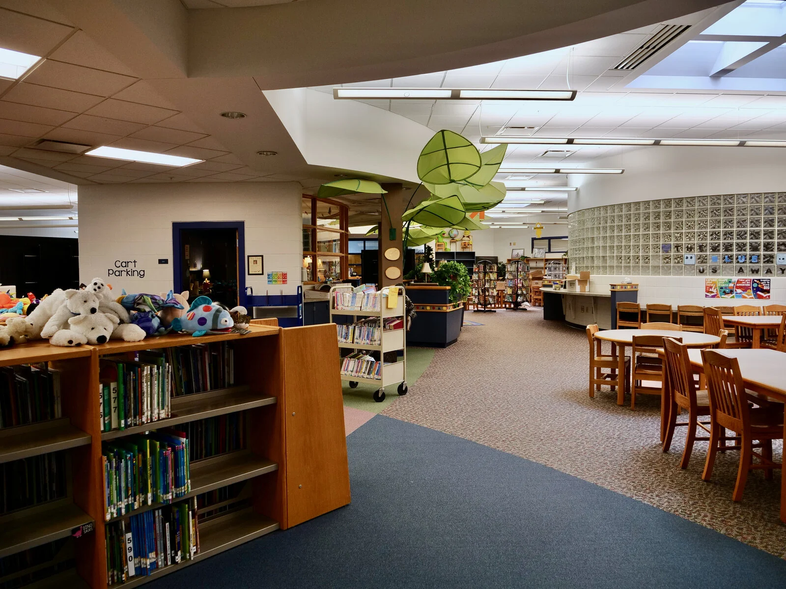 Prairieview School Media Center prior to demolition