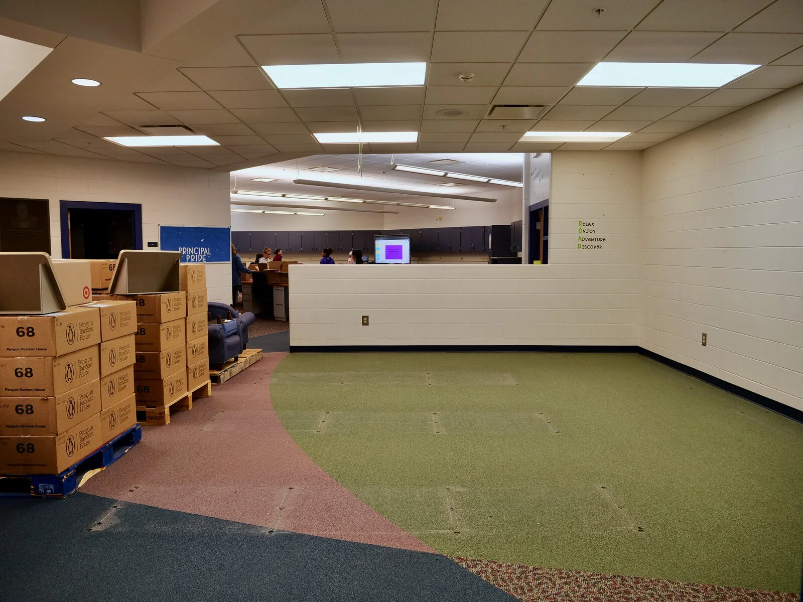 Prairieview School Media Center prior to demolition