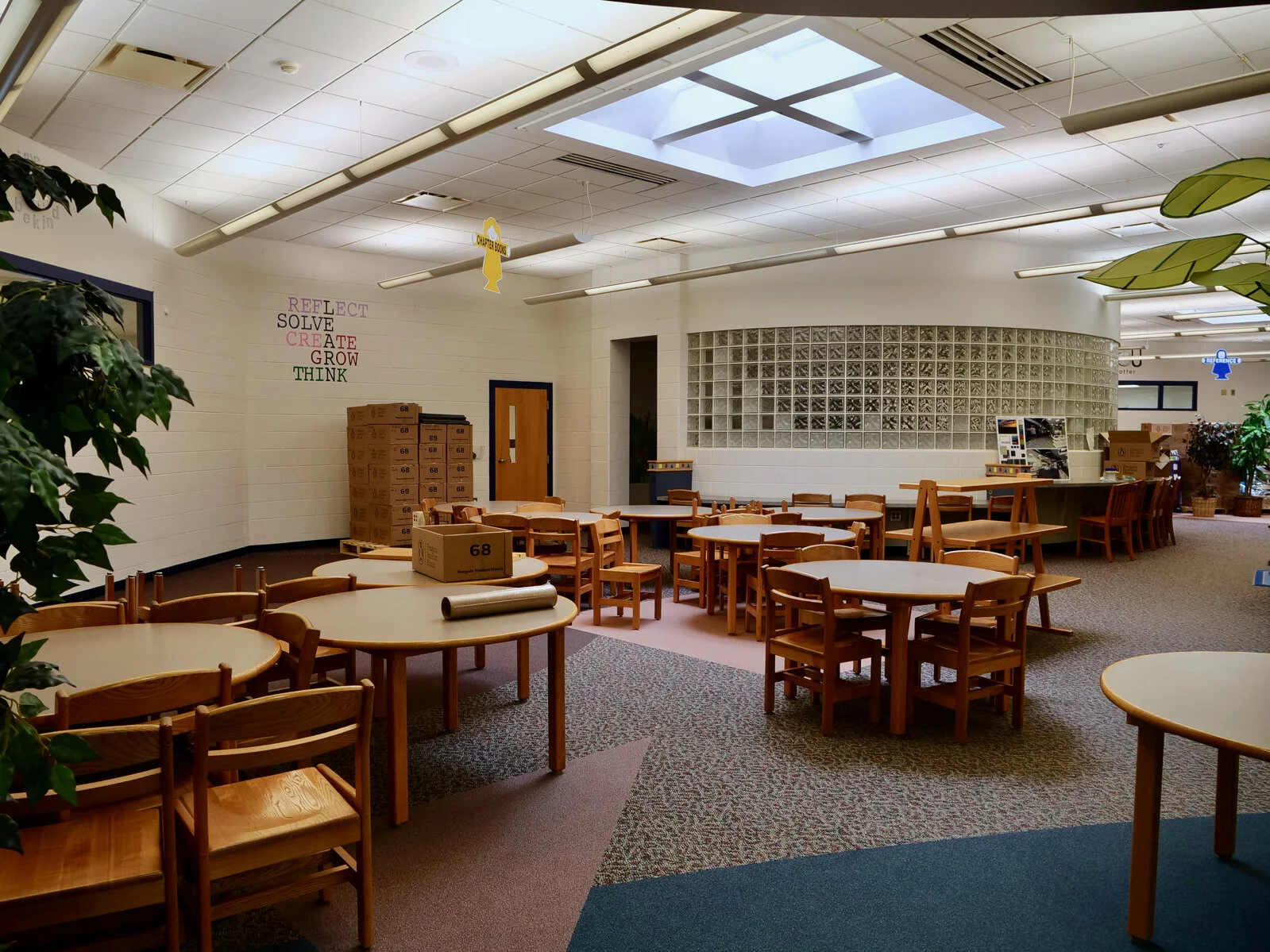 Prairieview School Media Center prior to demolition