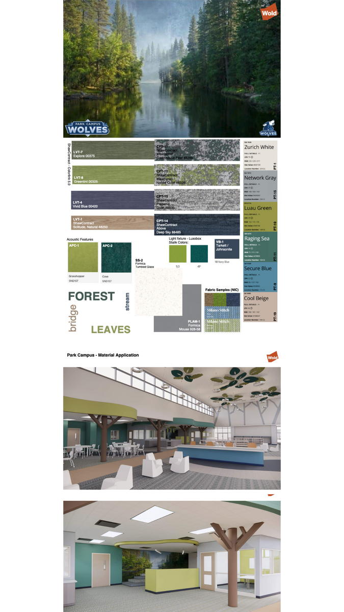Architect design plan for Park Campus