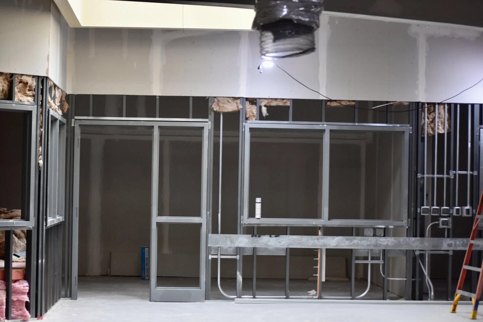 Prairieview School Media Center construction July 2026