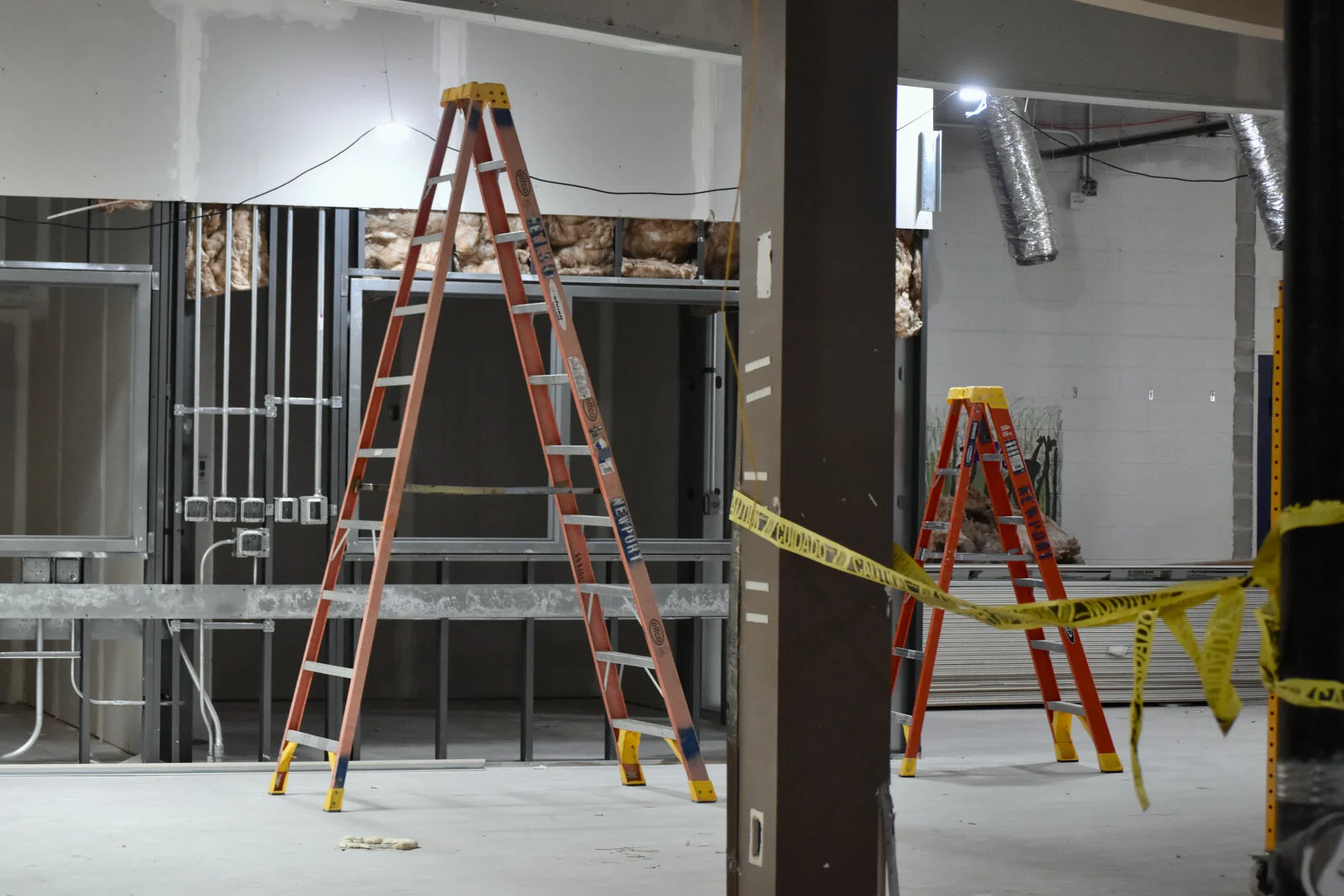 Prairieview School Media Center construction July 2026