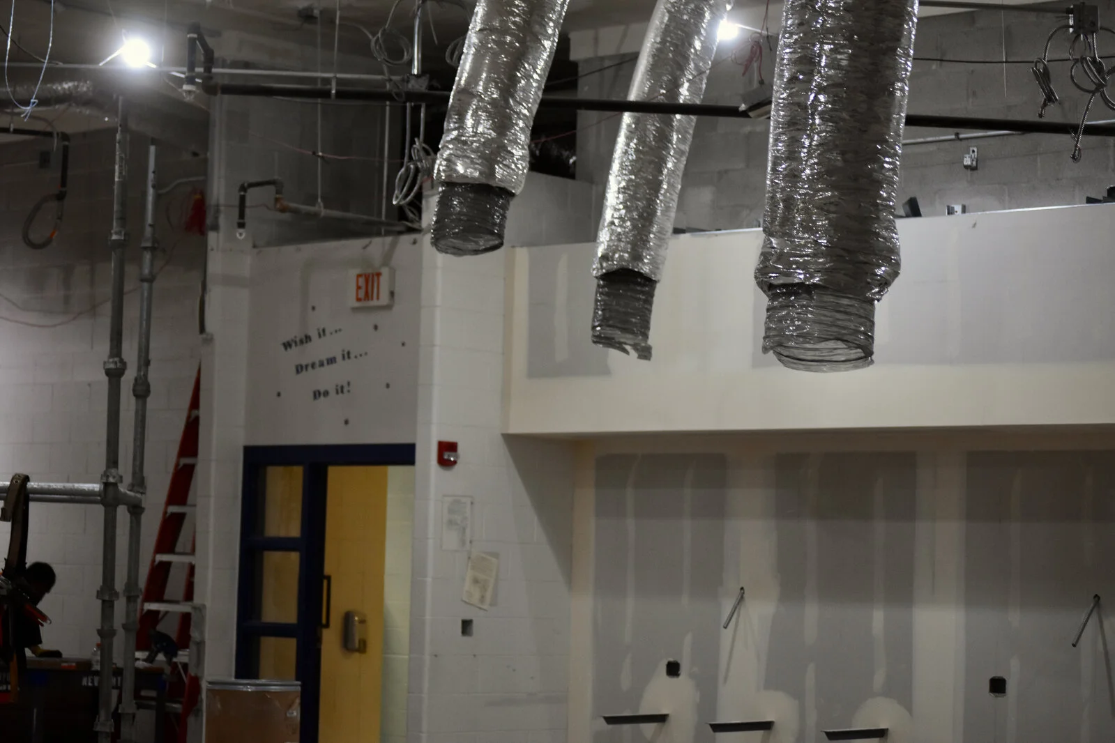 Prairieview School Media Center construction July 2026