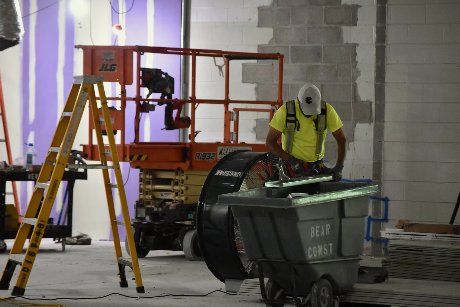 Meadowview School Media Center construction July 2026