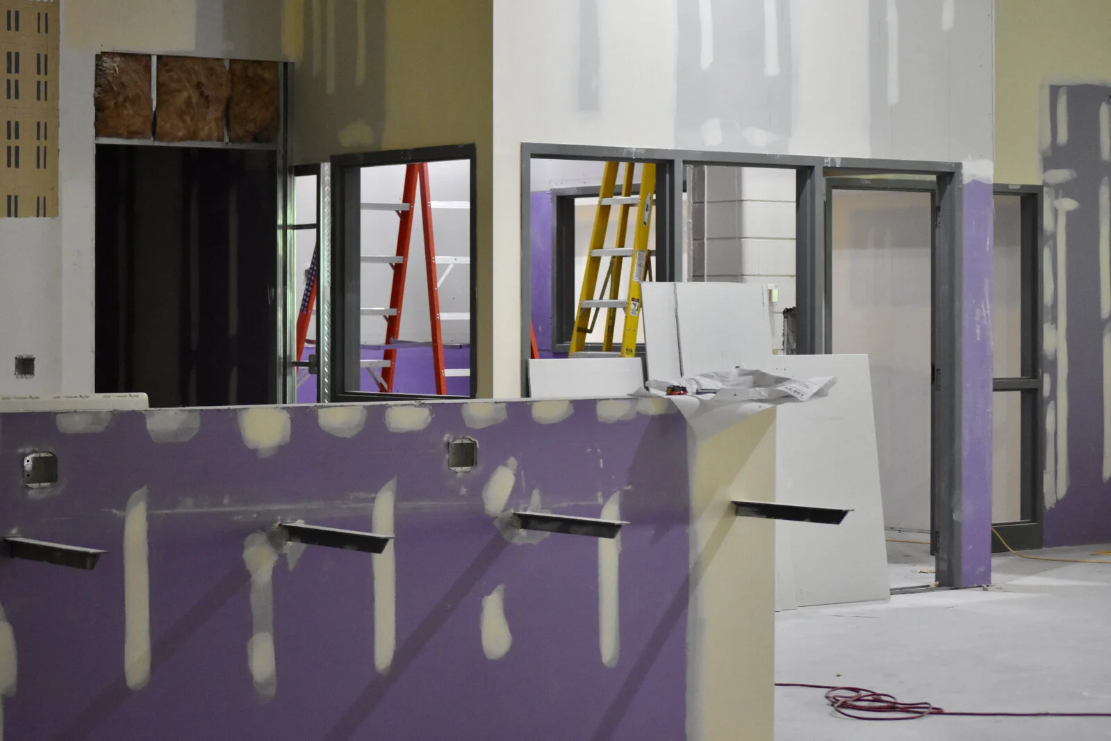 Meadowview School Media Center construction July 2026