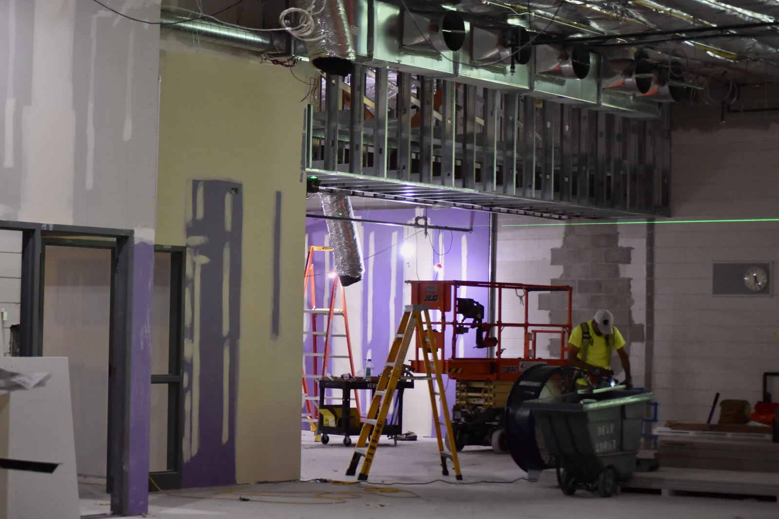 Meadowview School Media Center construction July 2026