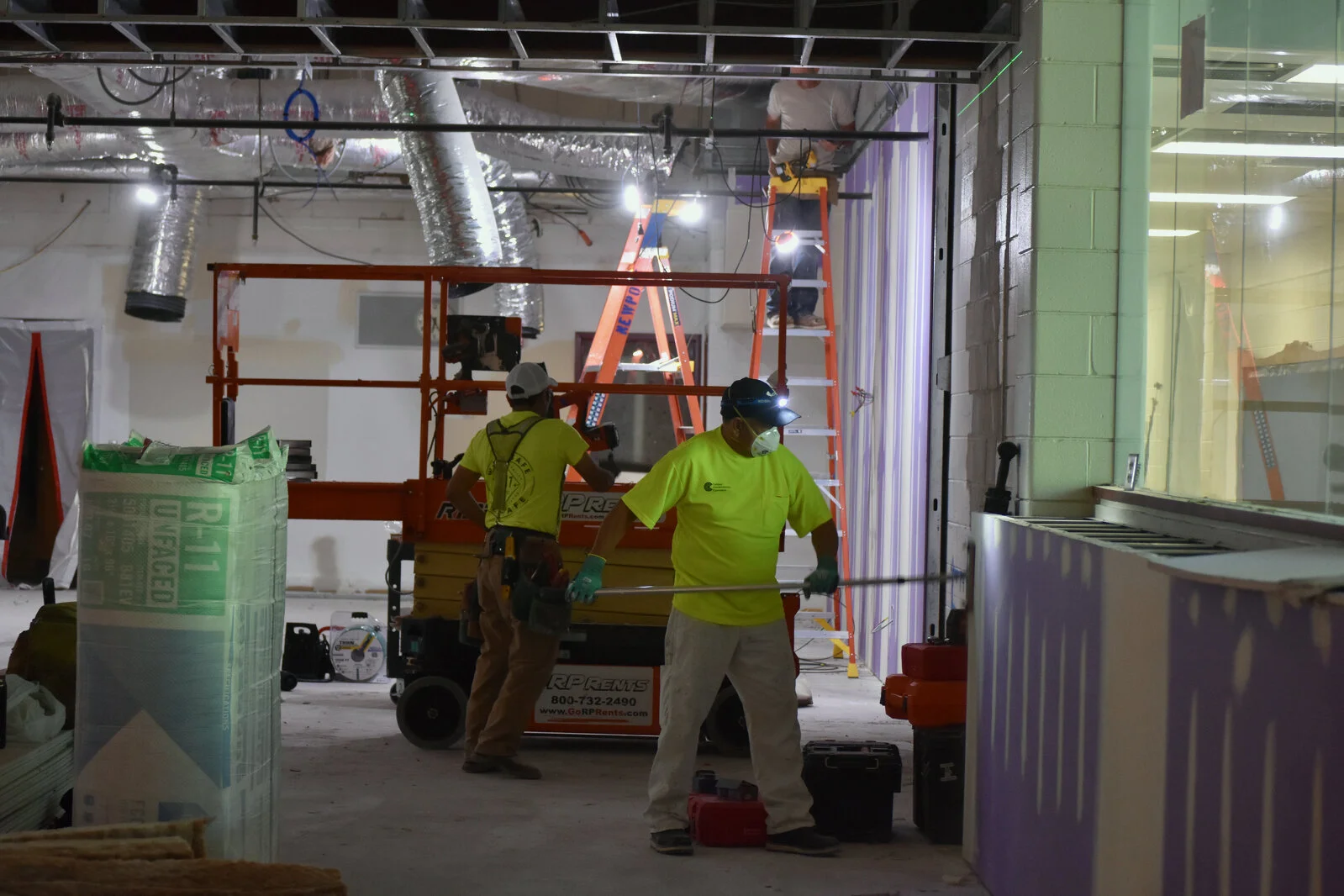Meadowview School Media Center construction July 2026