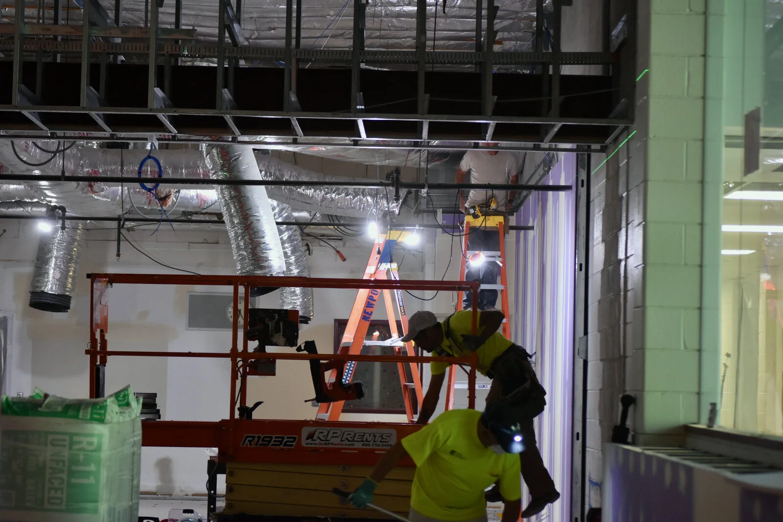 Meadowview School Media Center construction July 2026