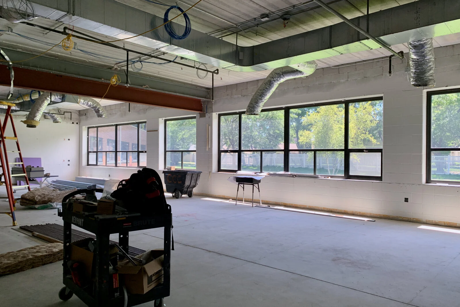 Frederick School Media Center construction June 2026