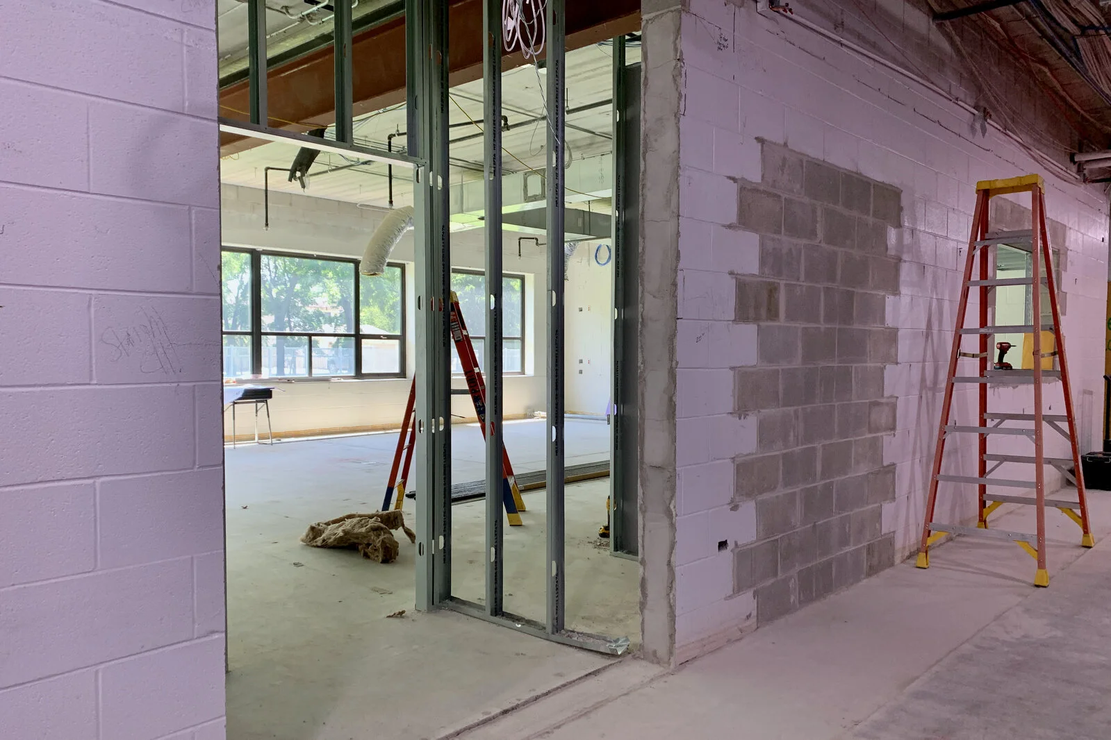 Frederick School Media Center construction June 2026