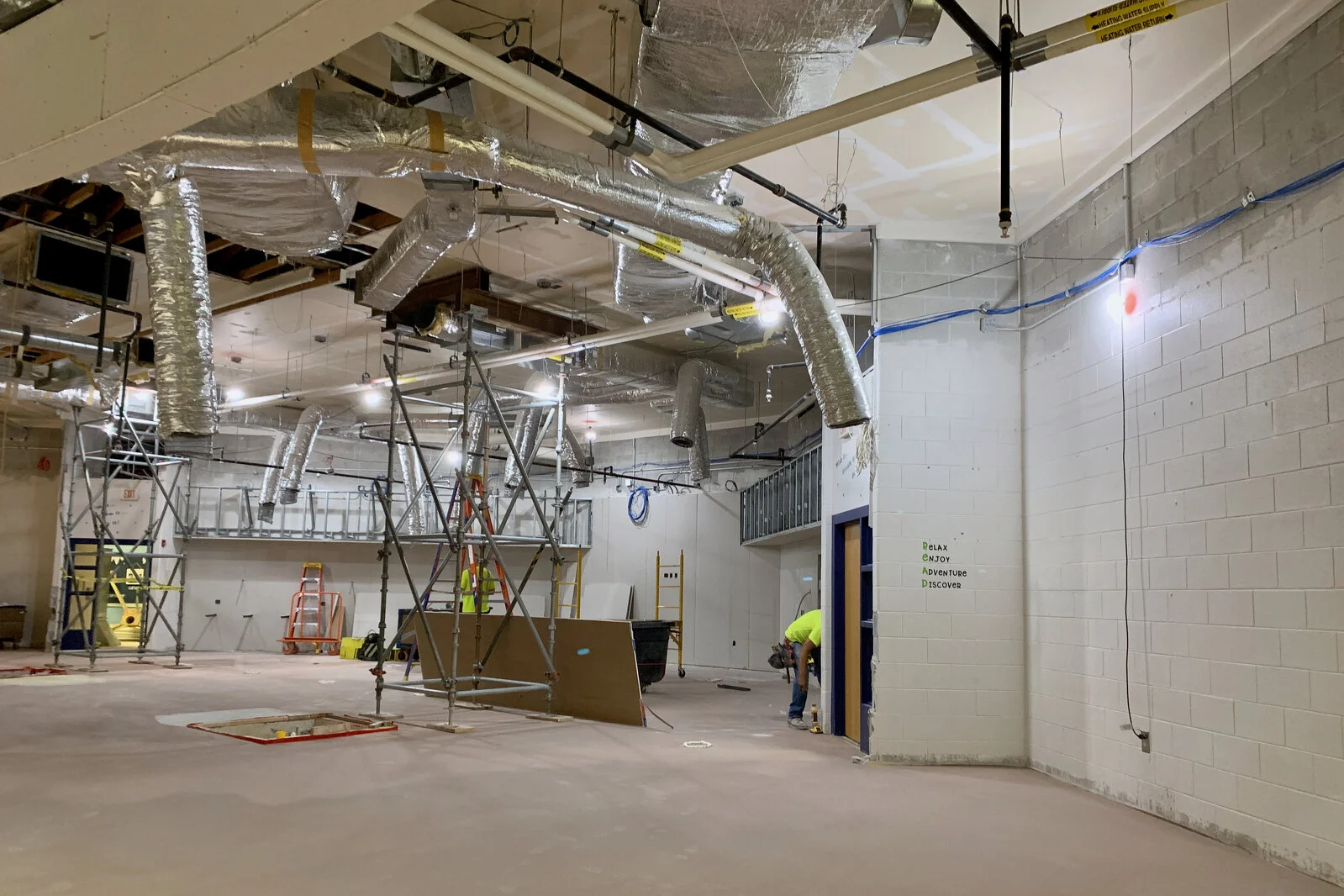 Prairieview School Media Center construction June 2026