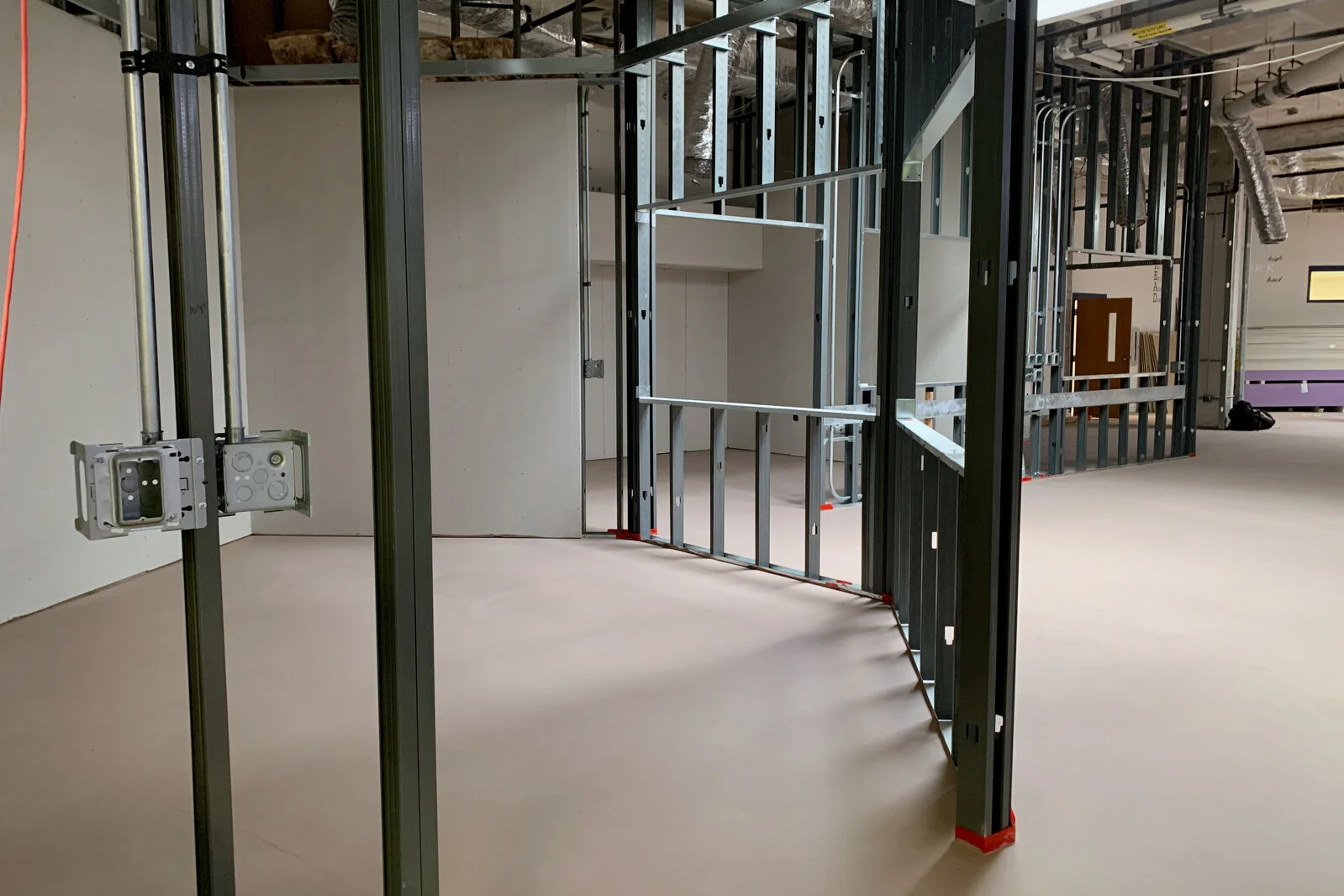 Prairieview School Media Center construction June 2026