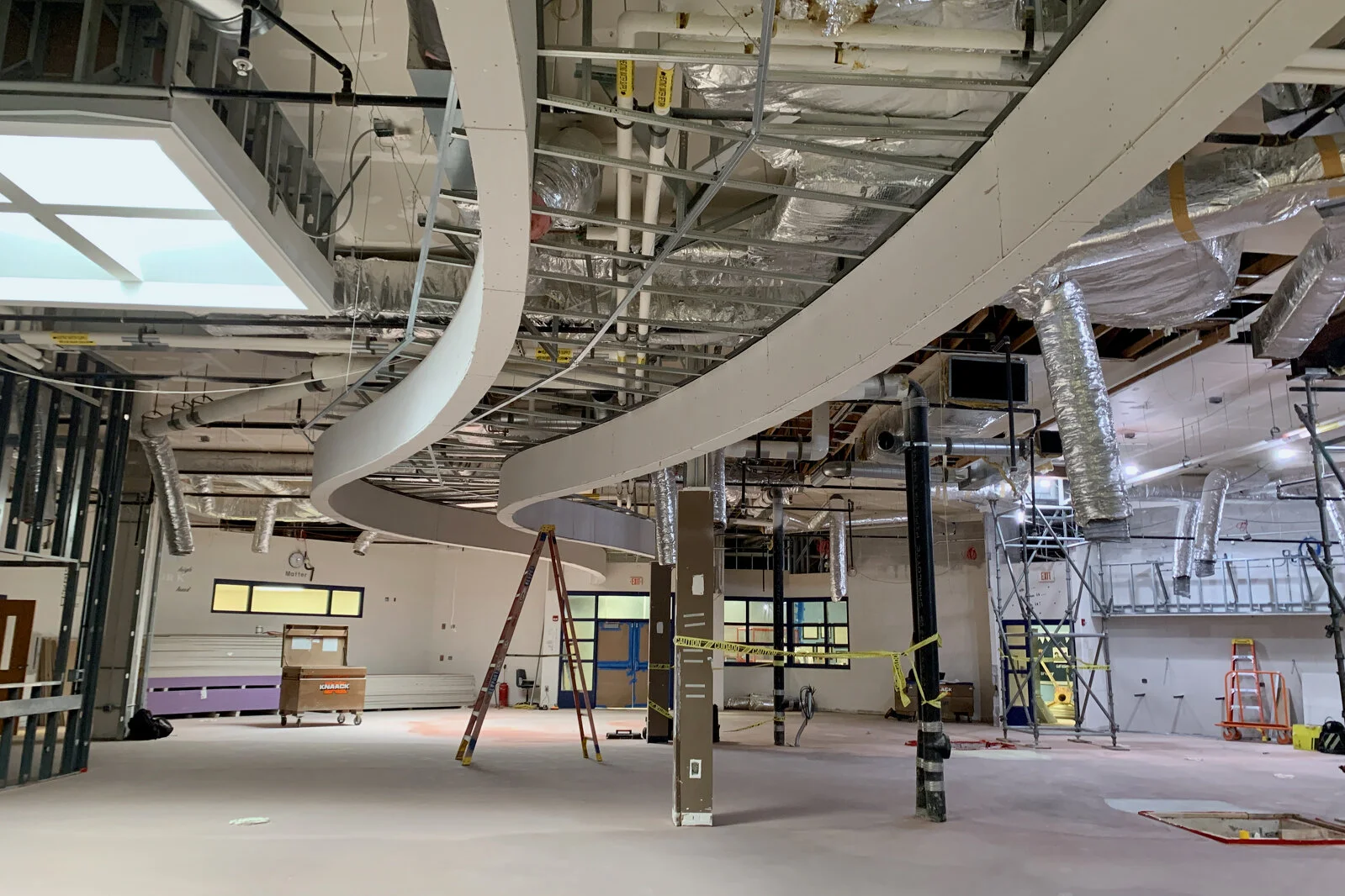 Prairieview School Media Center construction June 2026