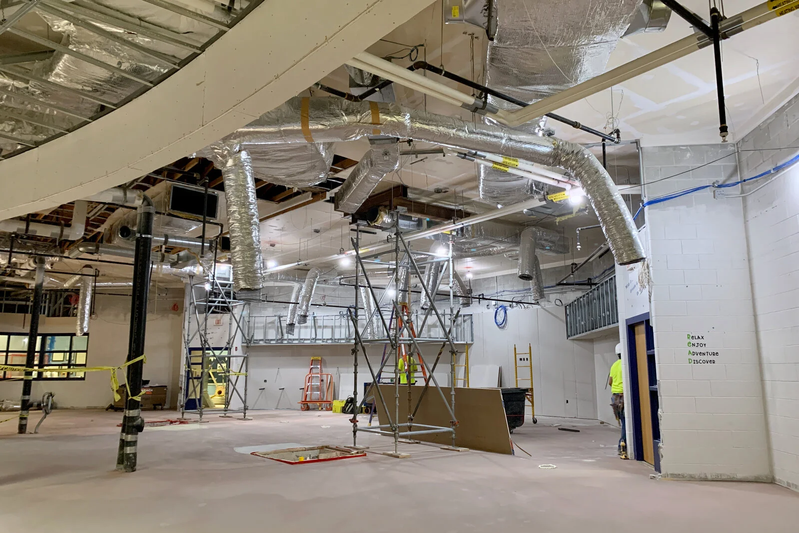 Prairieview School Media Center construction June 2026