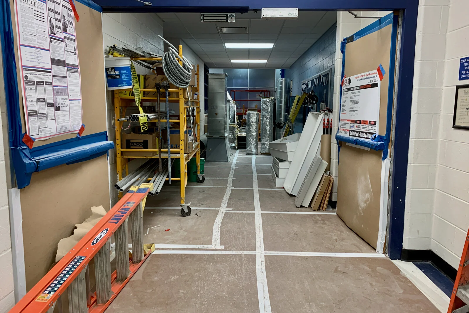 Prairieview School Media Center construction June 2026