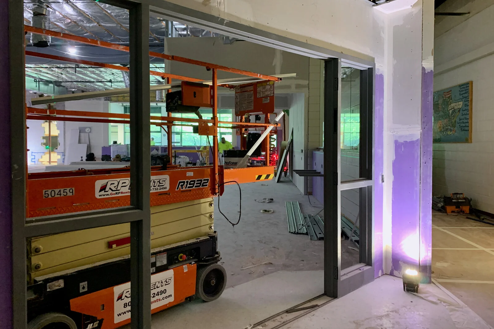 Meadowview School Media Center construction June 2026