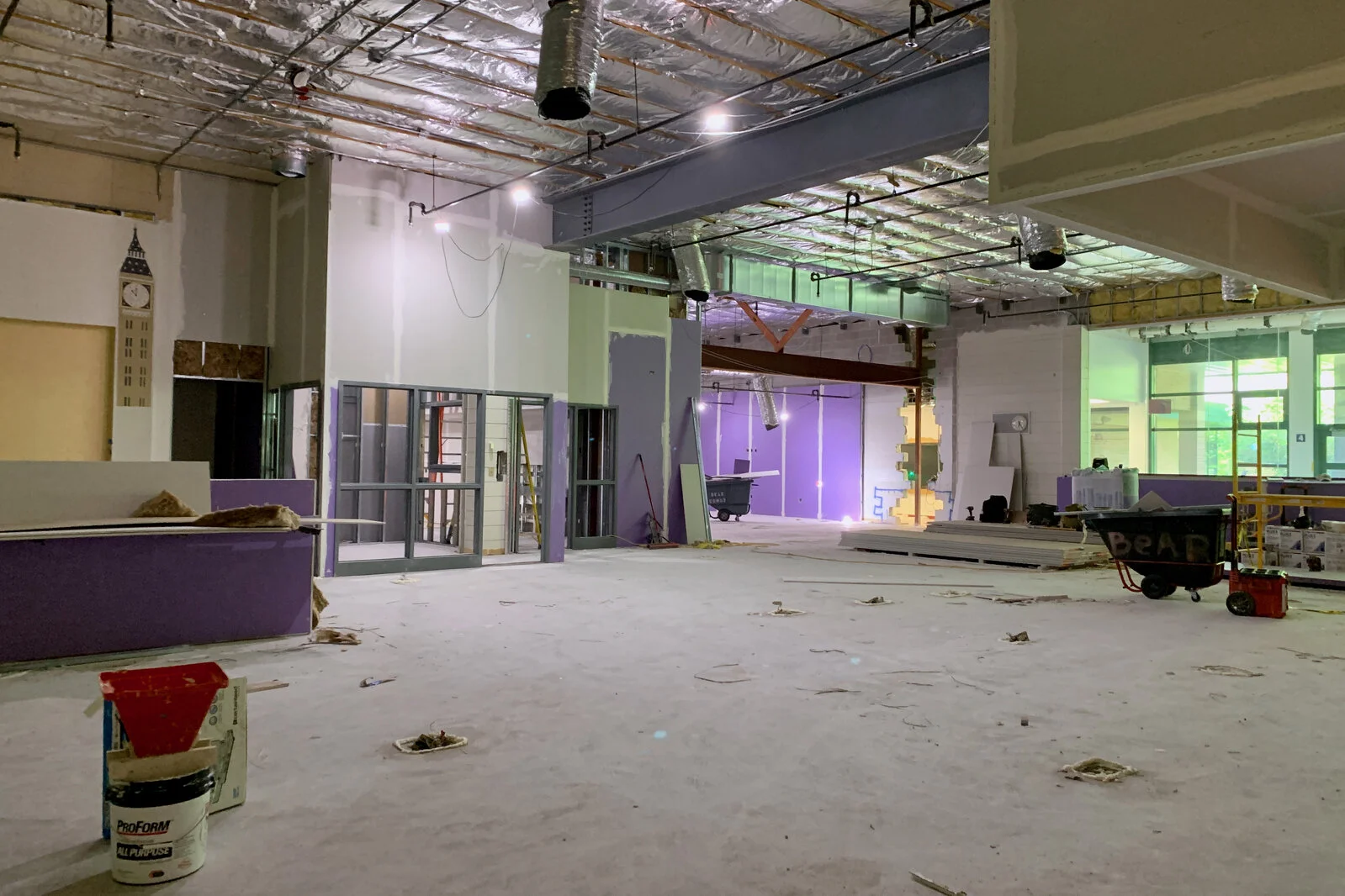 Meadowview School Media Center construction June 2026