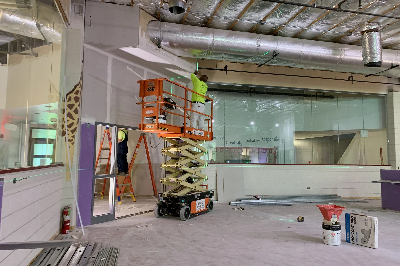 Meadowview School Media Center construction June 2026