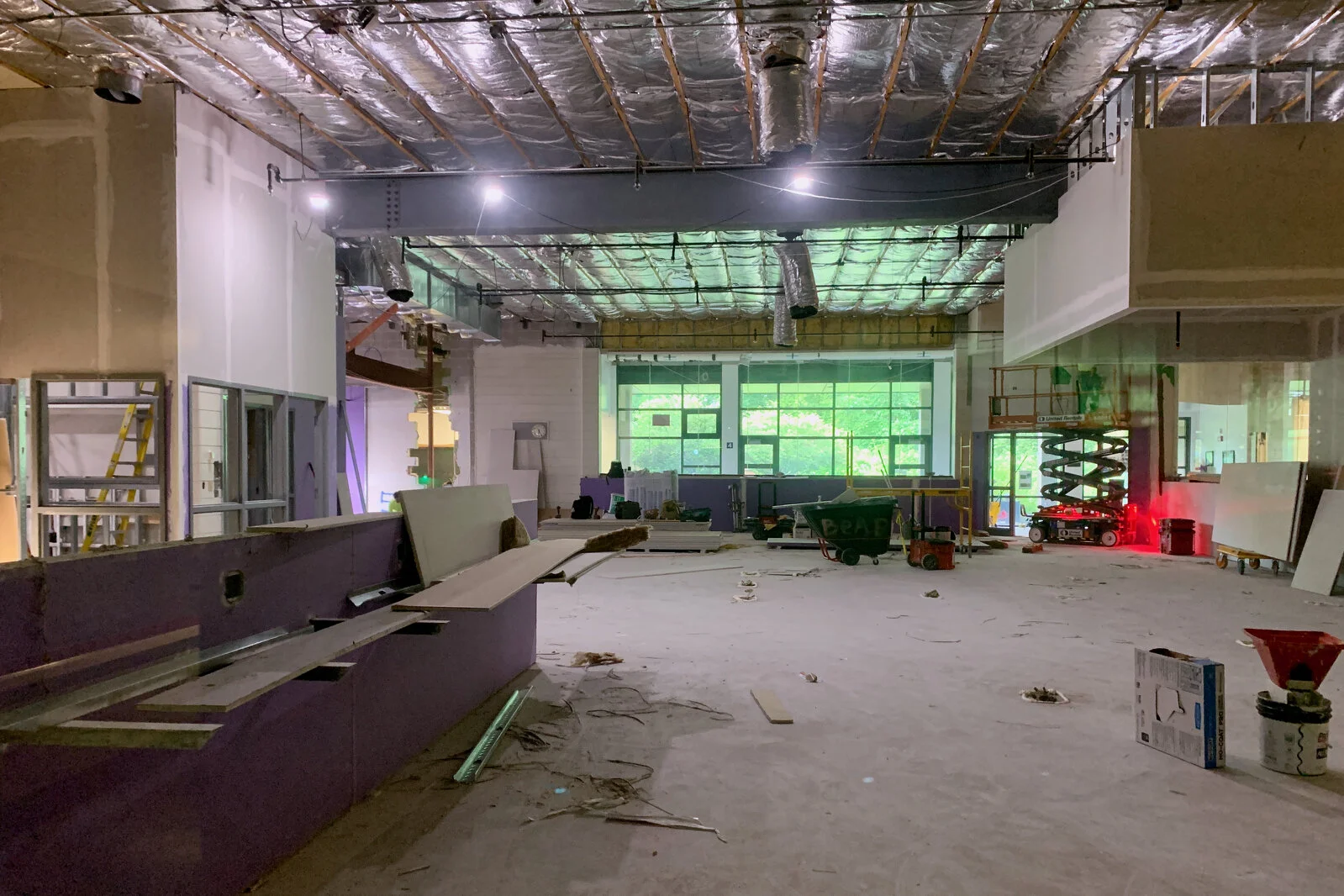 Meadowview School Media Center construction June 2026
