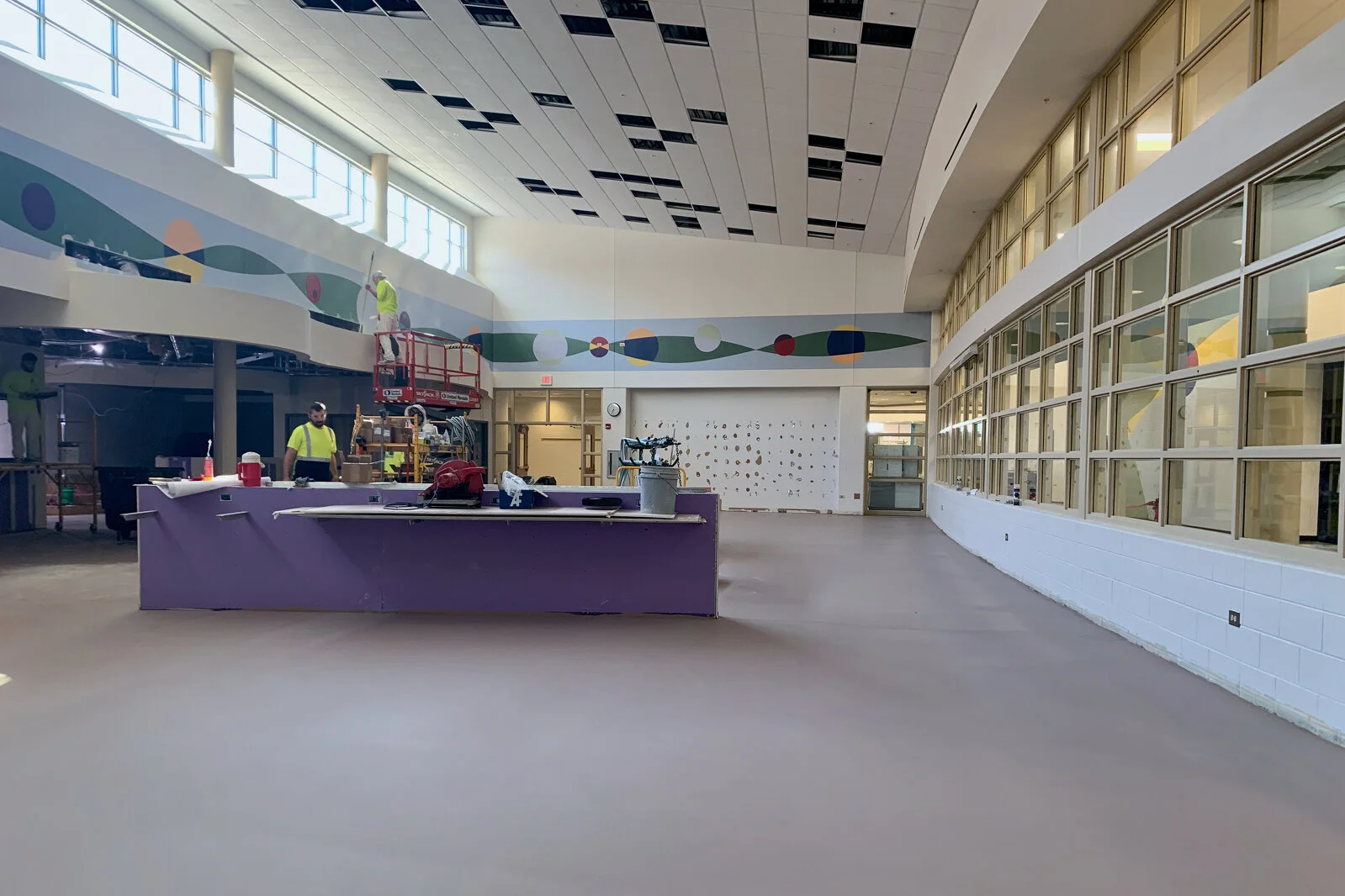 Park Campus Media Center construction July 2026