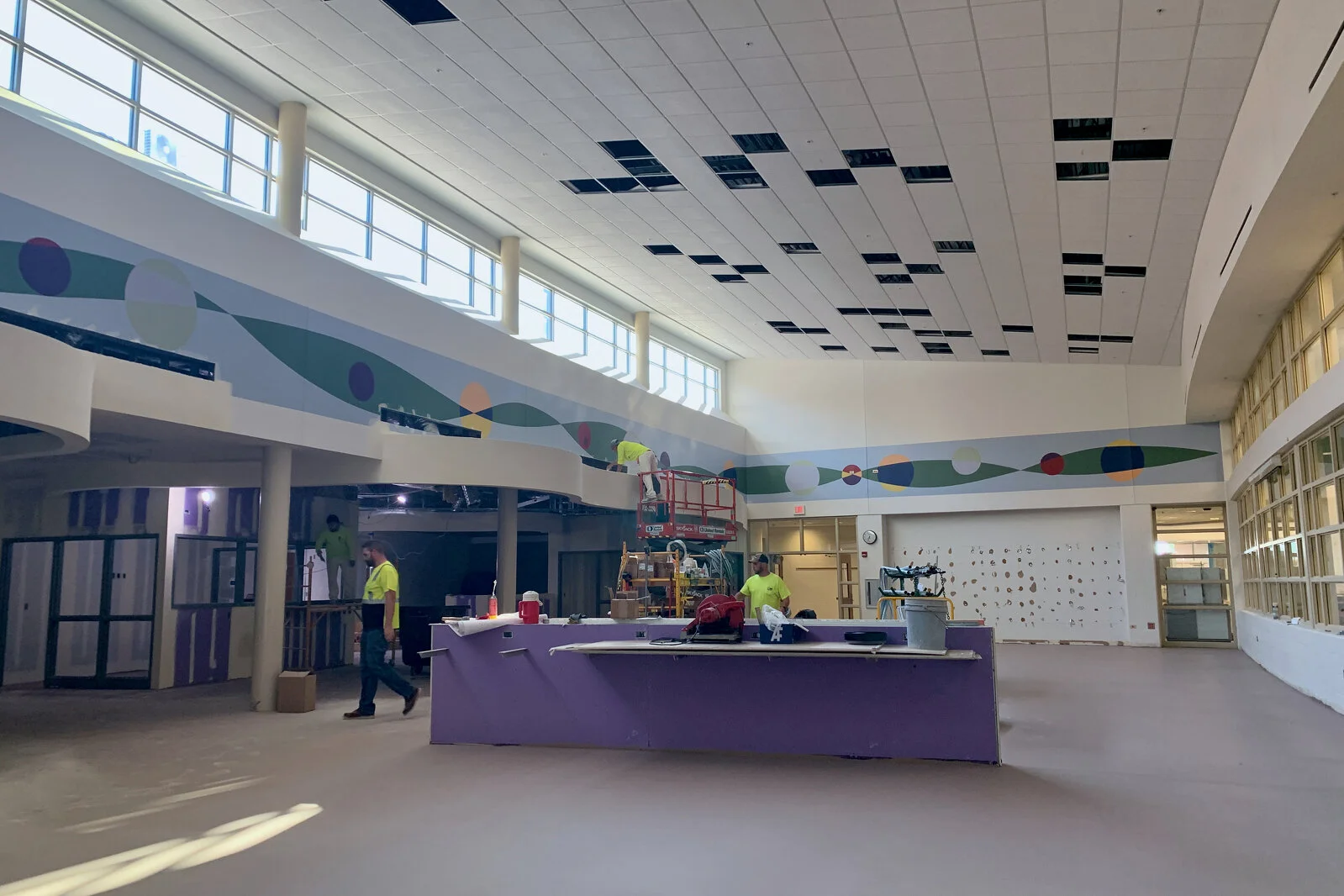 Park Campus Media Center construction July 2026