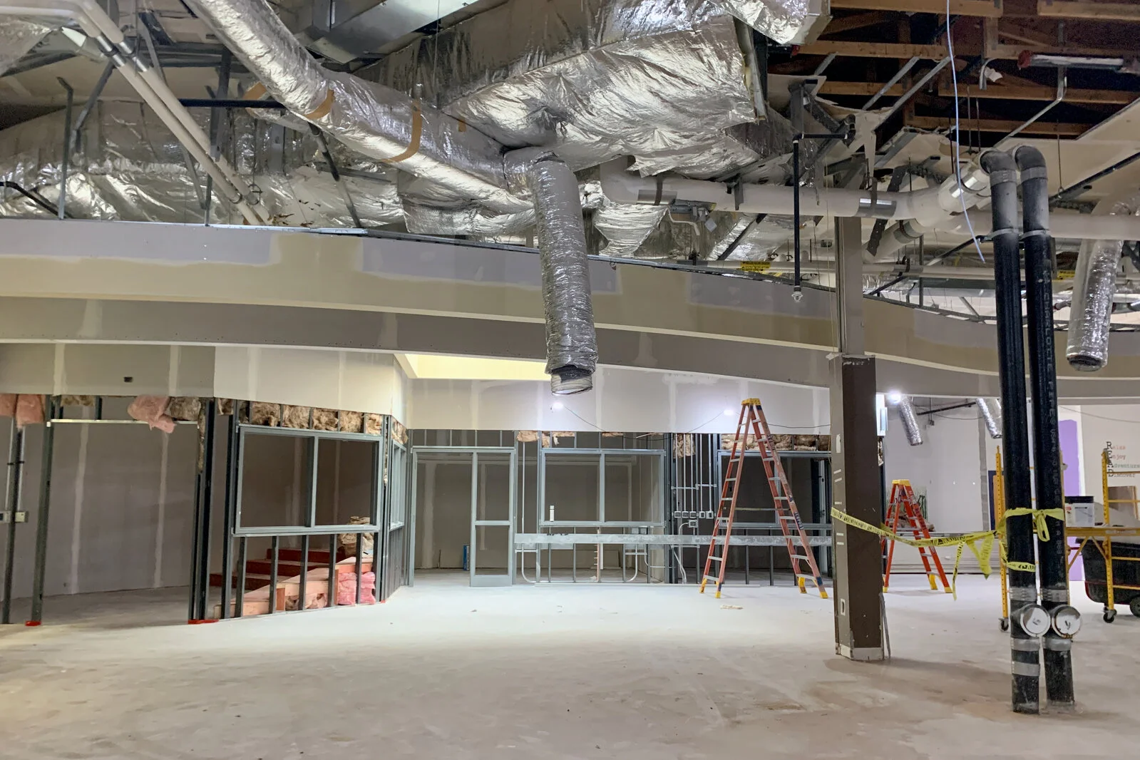 Prairieview School Media Center construction July 2026