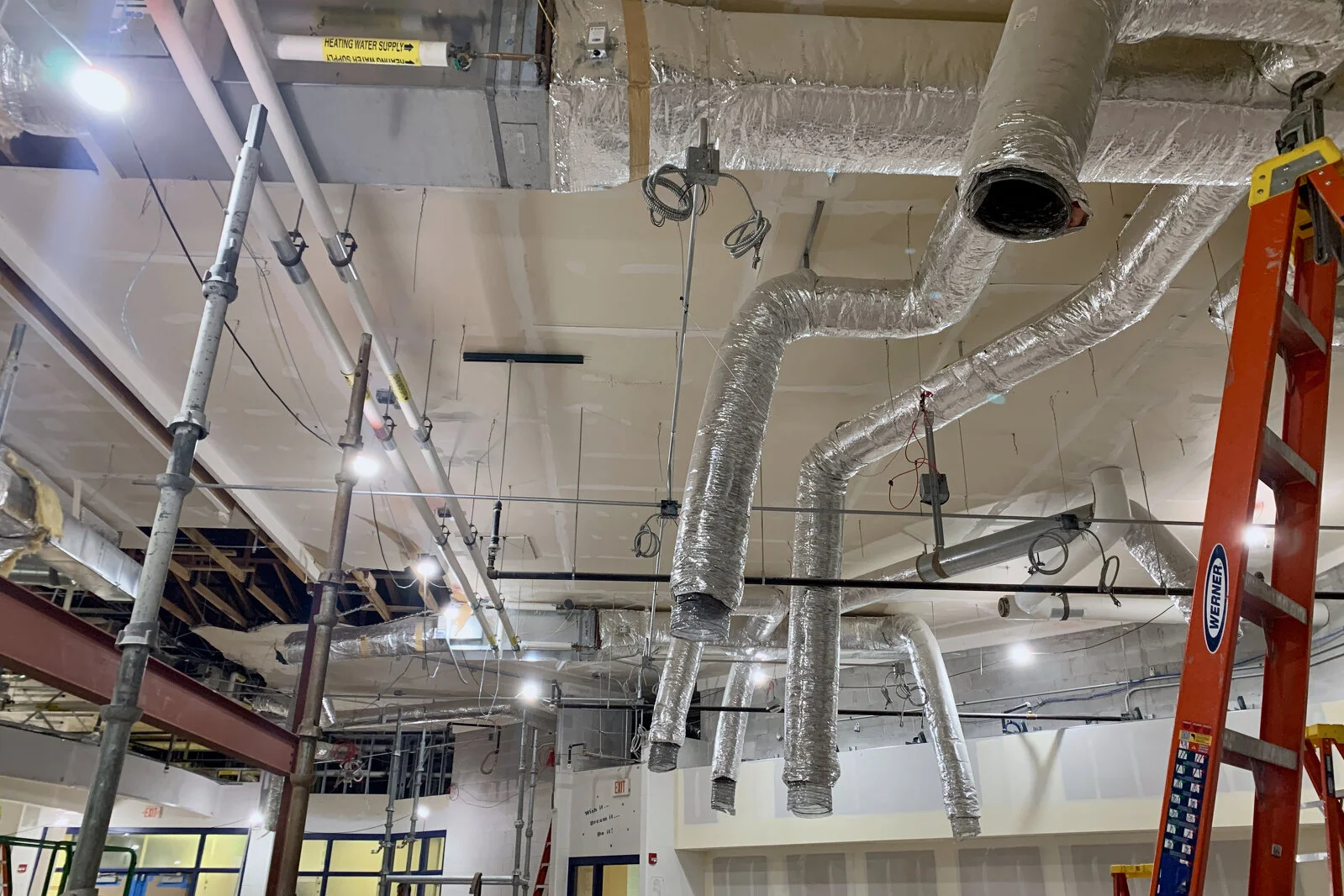 Prairieview School Media Center construction July 2026