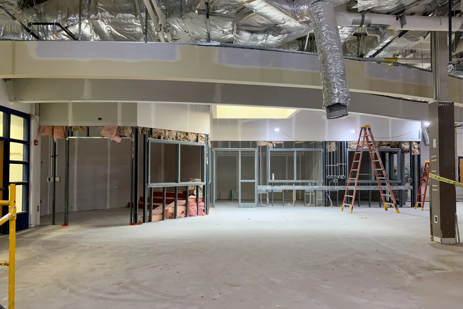 Prairieview School Media Center construction July 2026