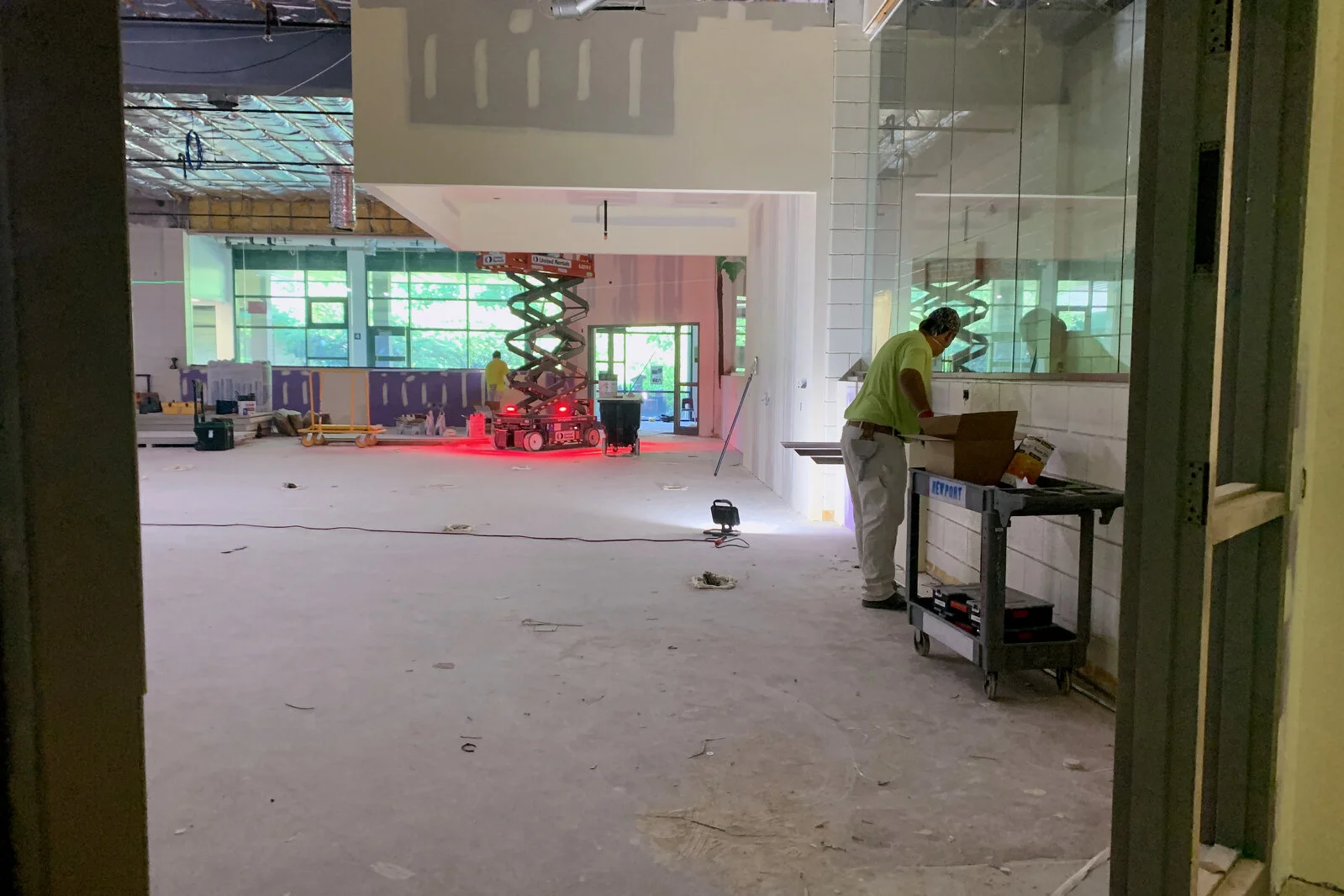 Meadowview School Media Center construction July 2026