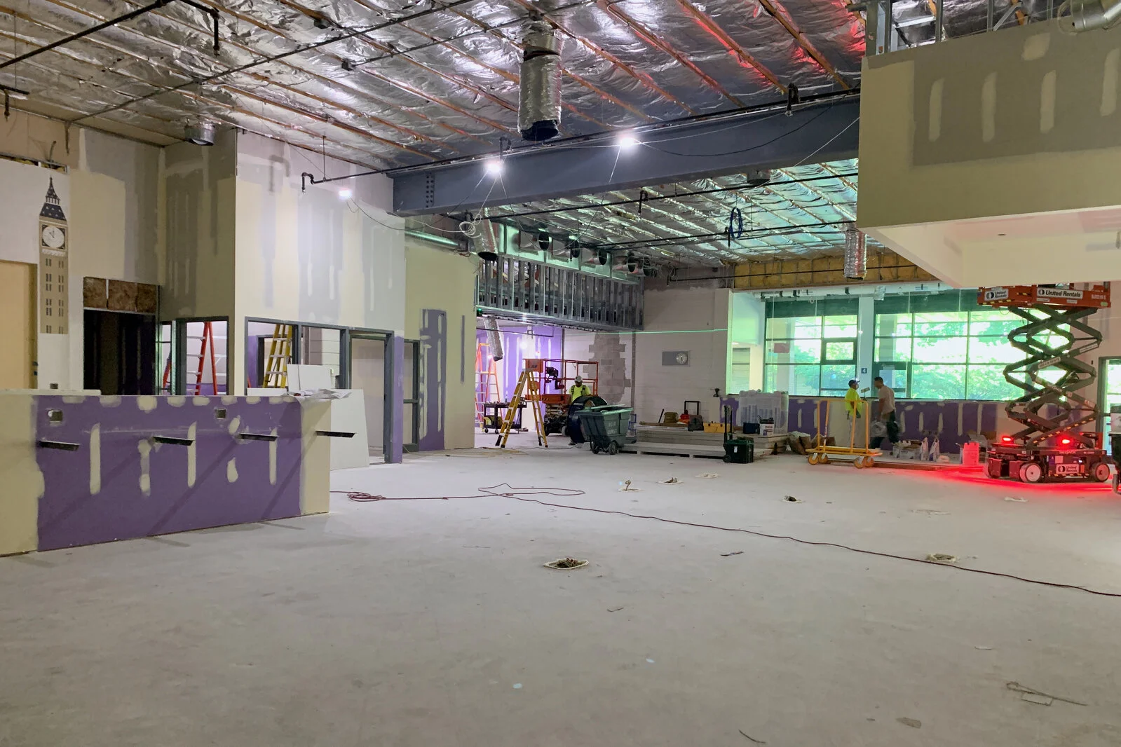 Meadowview School Media Center construction July 2026