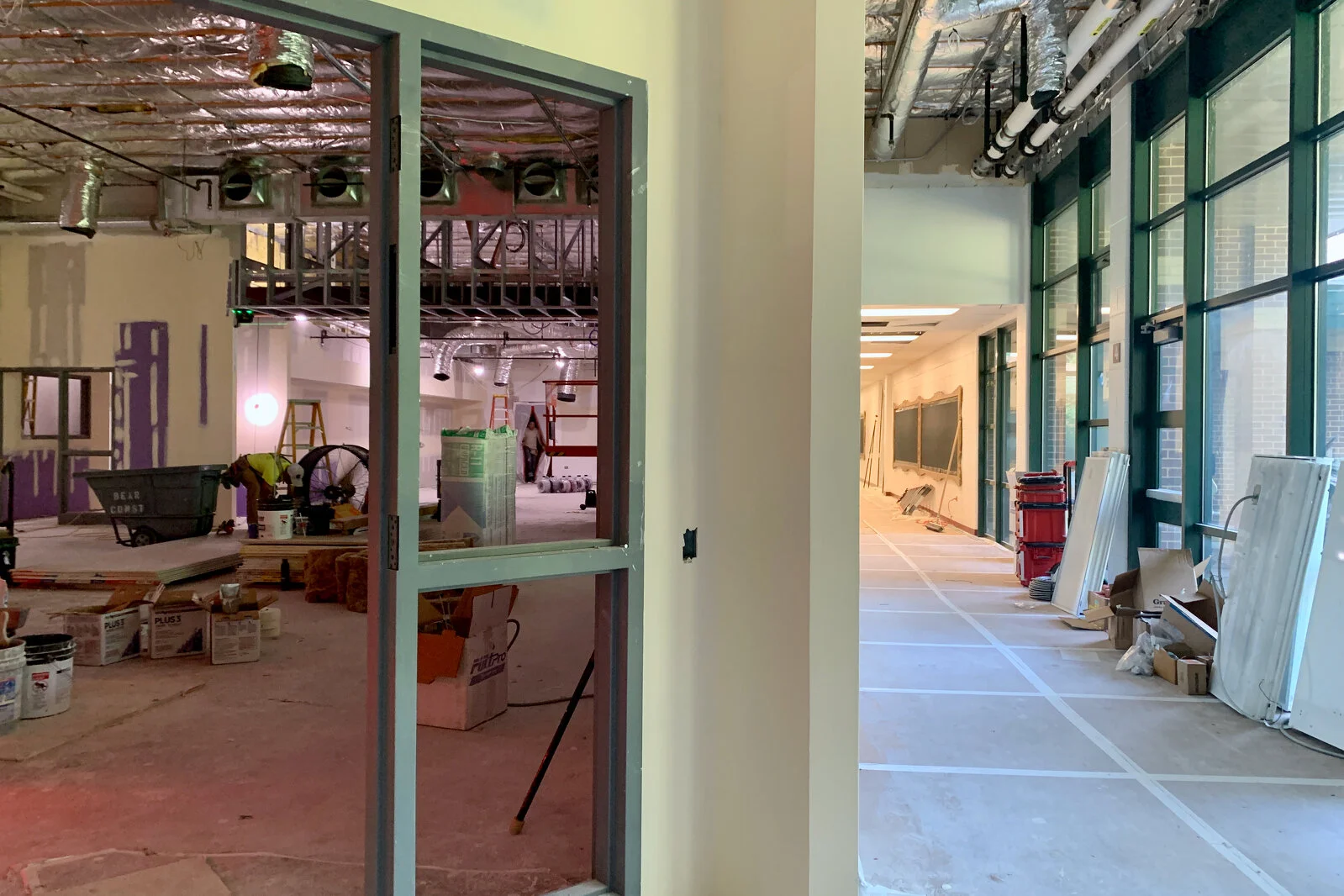 Meadowview School Media Center construction July 2026