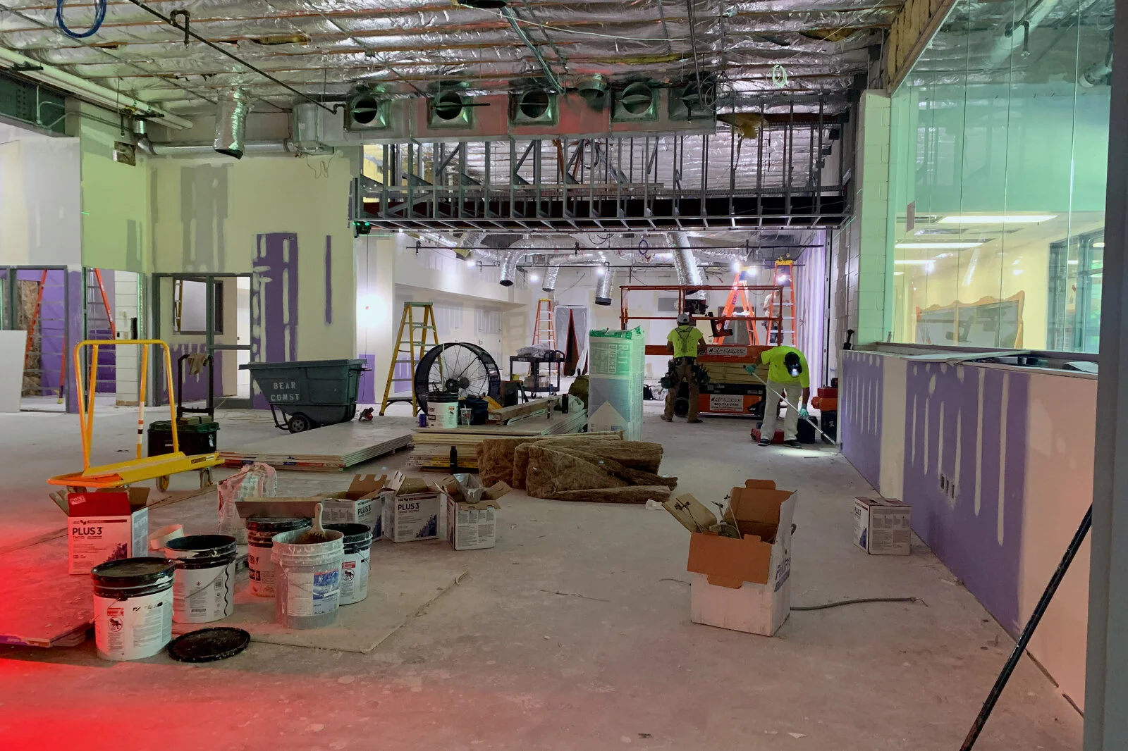 Meadowview School Media Center construction July 2026