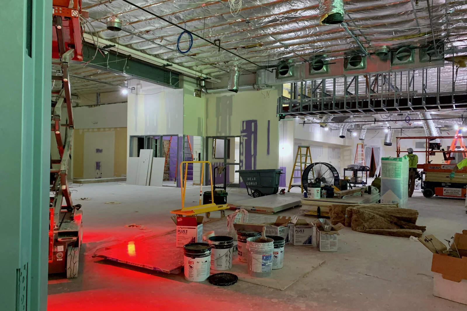 Meadowview School Media Center construction July 2026