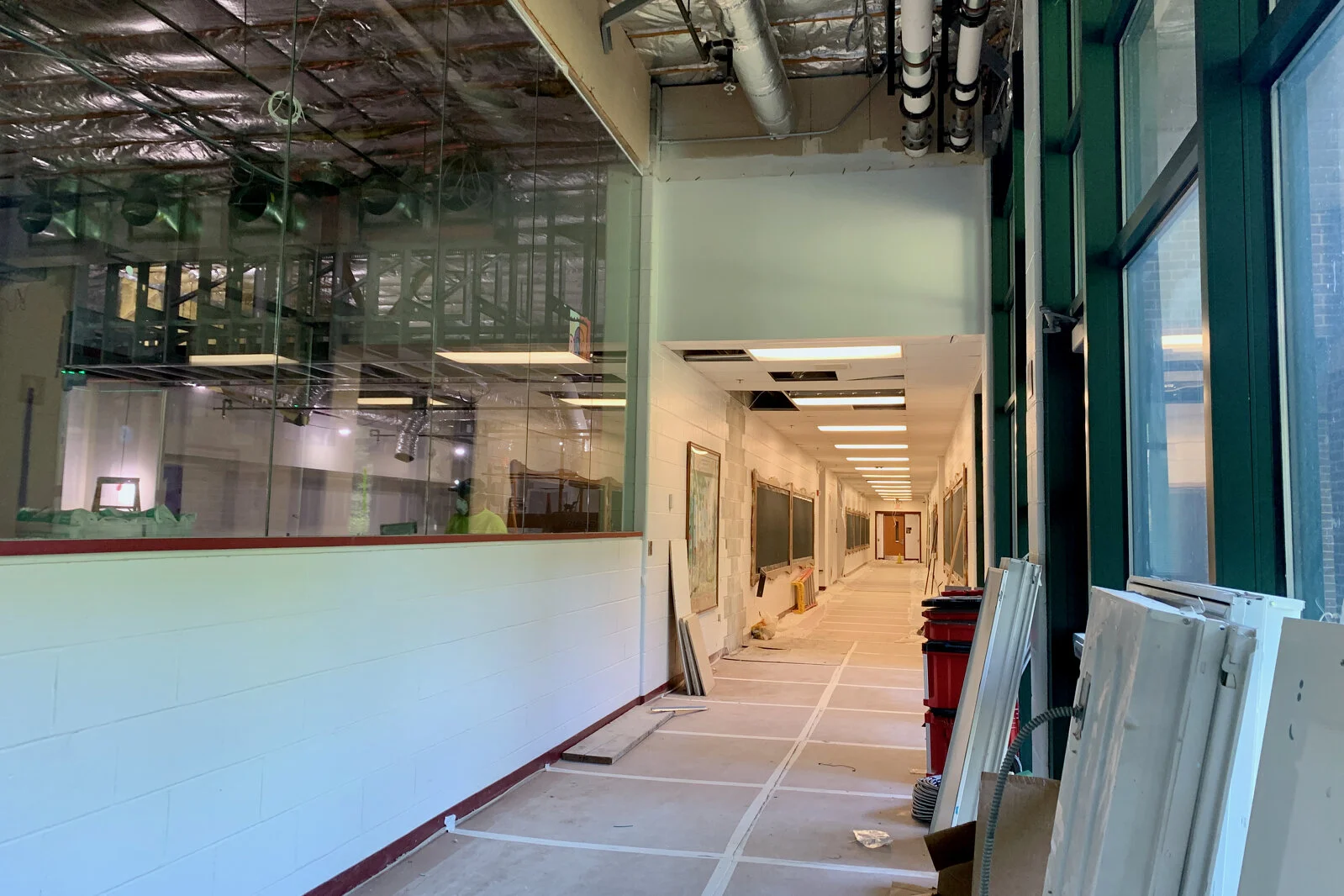 Meadowview School Media Center construction July 2026
