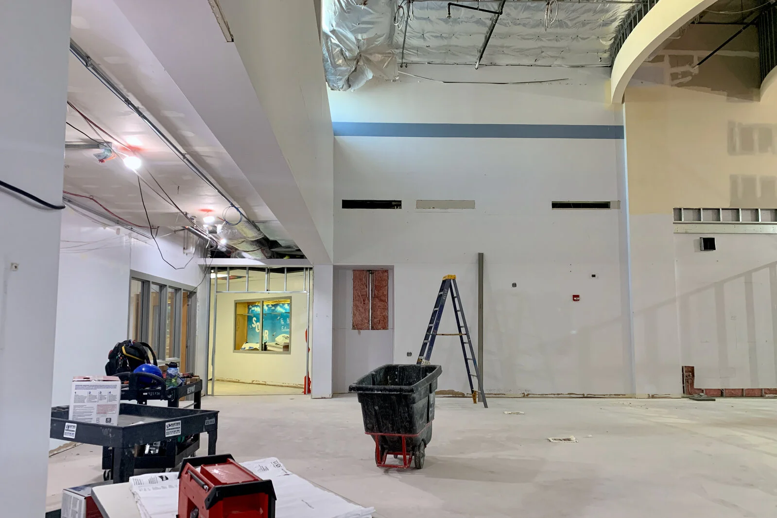 Frederick School Media Center construction July 2026