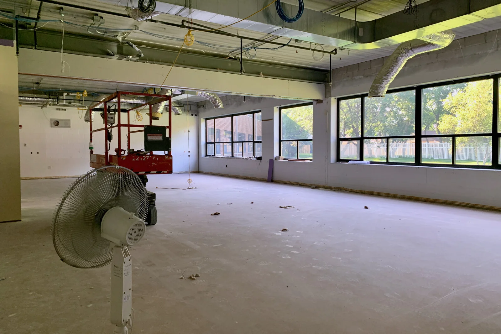 Frederick School Media Center construction July 2026