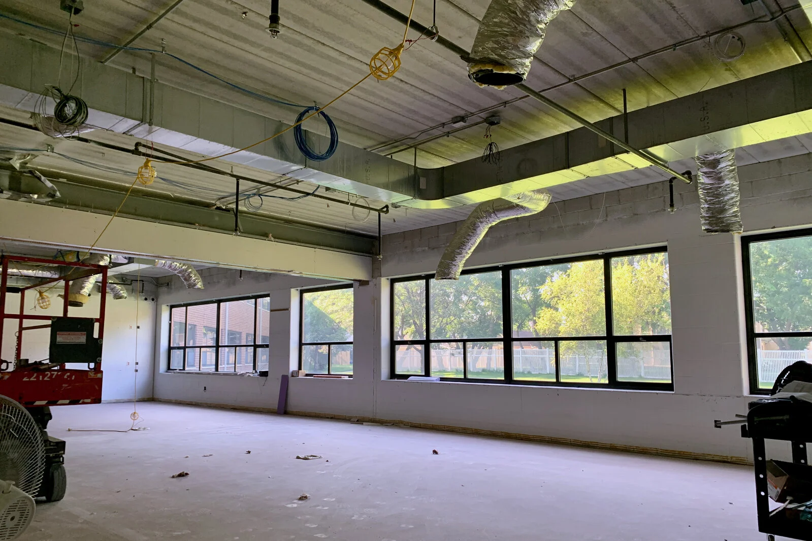 Frederick School Media Center construction July 2026