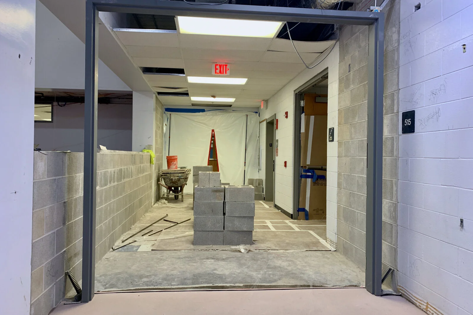 Frederick School Media Center construction July 2026