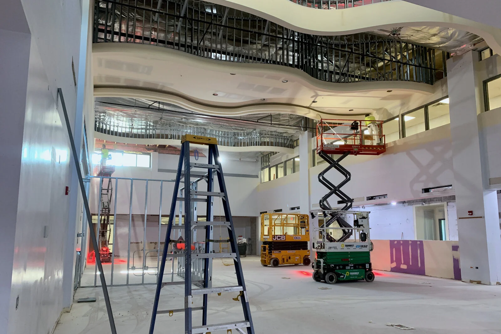 Frederick School Media Center construction July 2026