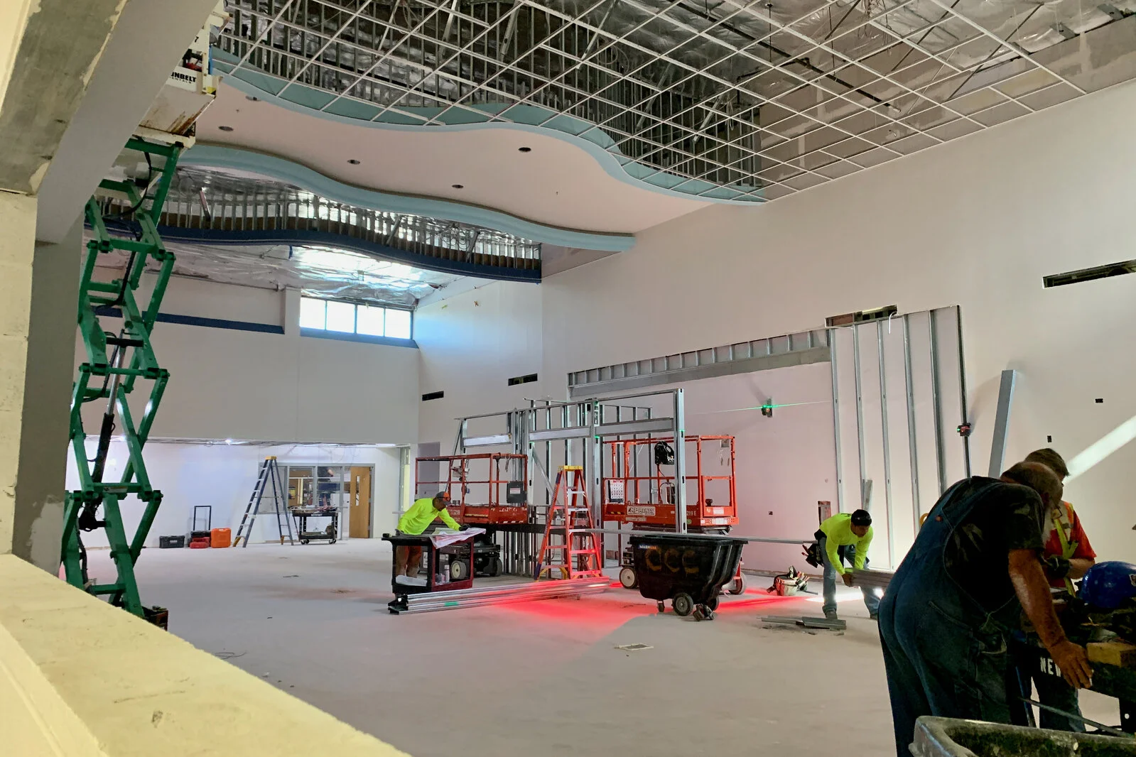 Frederick School Media Center construction July 2026